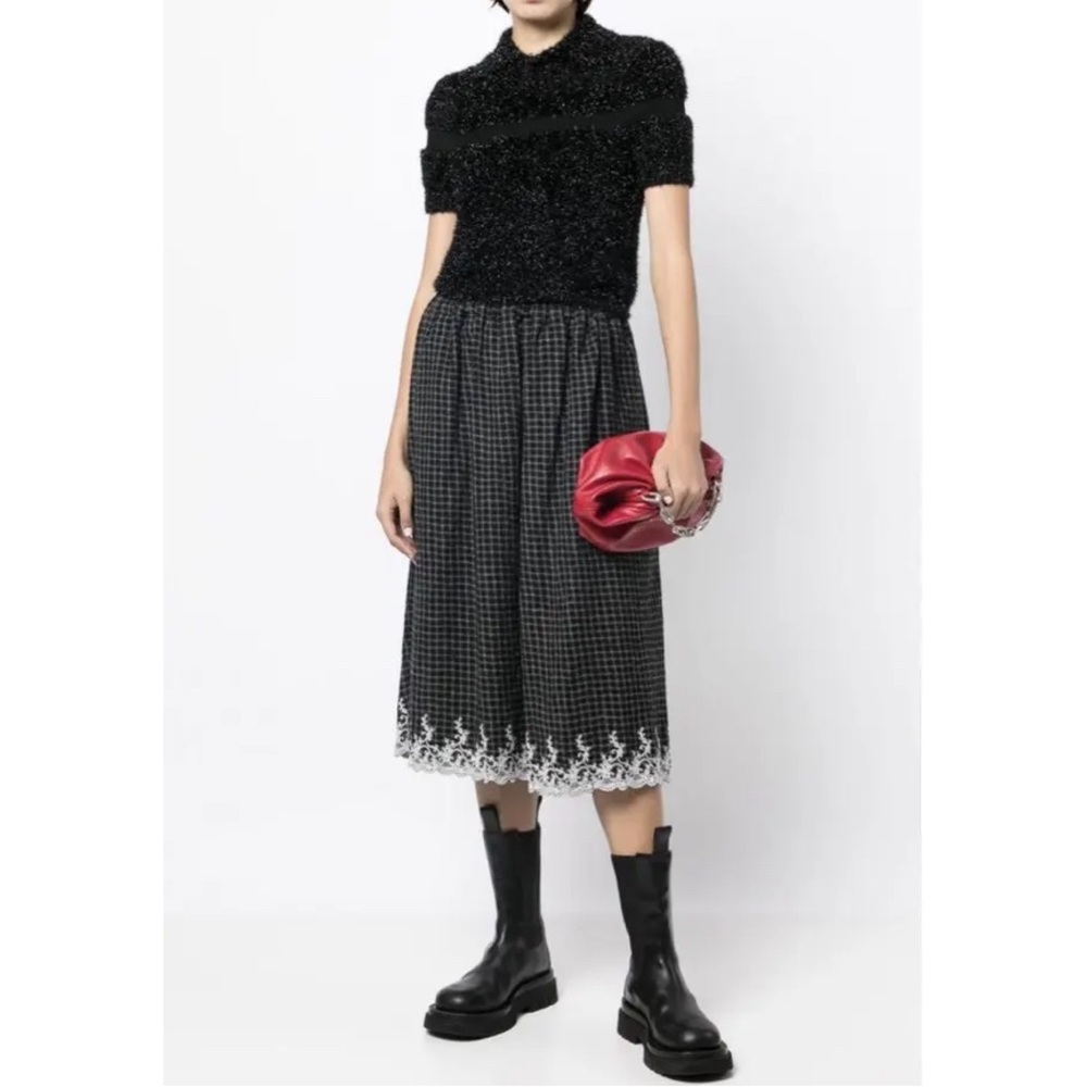 2023Aw Tao Come Des Garcons Floral Pattern Embroidery Pants size small